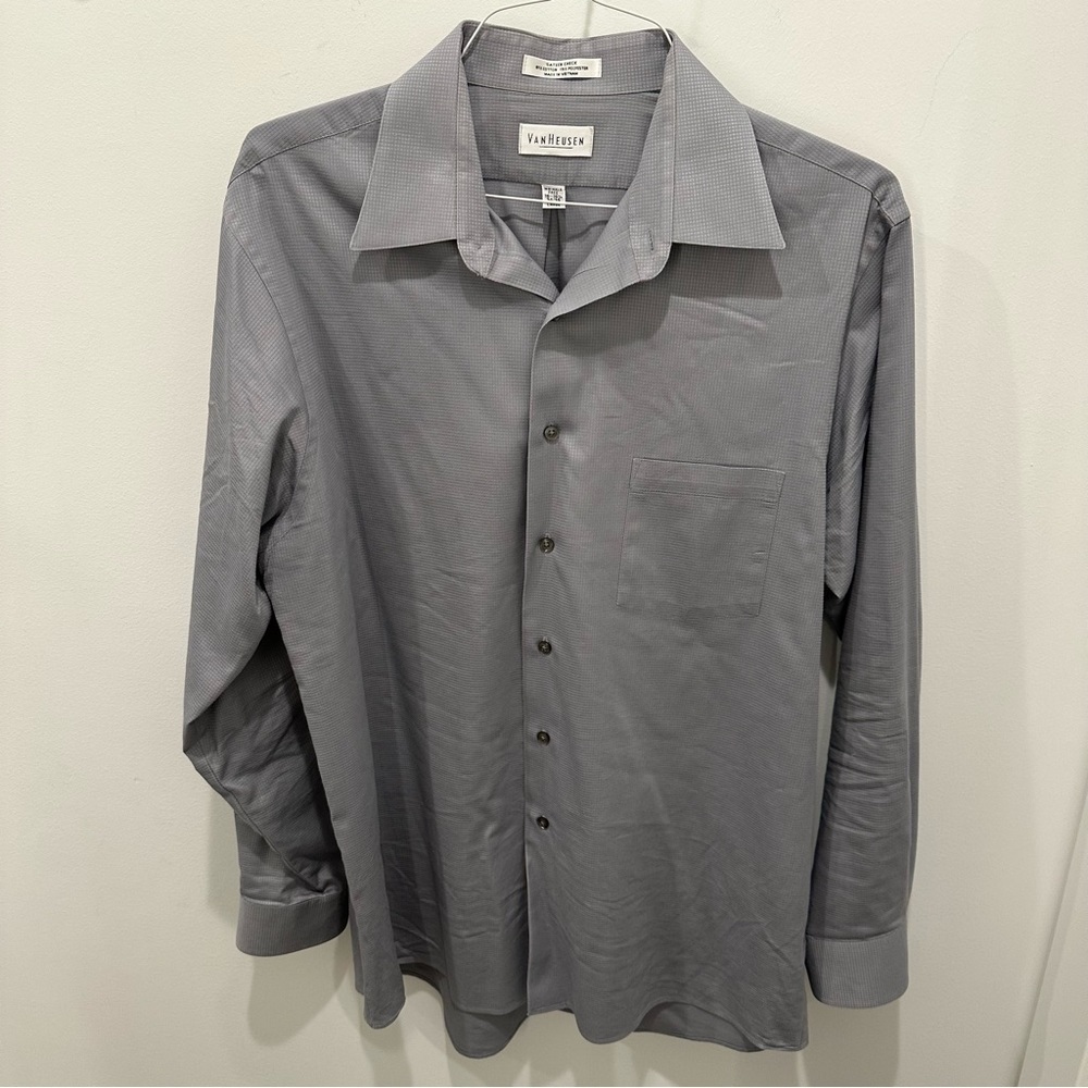 Van Heusen Blue Button Down Dress Shirt